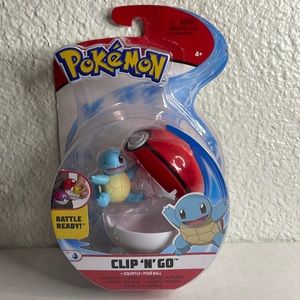 Two pokémon clip n go (squirtle and morpeko)